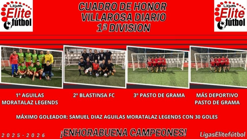 CUADRO DE HONOR. VILLAROSA DIARIO 1ªDIVISION